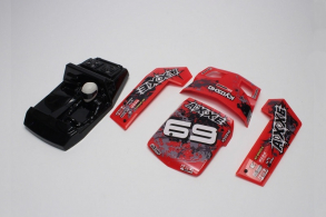 KYOSHO запчасти Outer panel set (Red :AXXE)