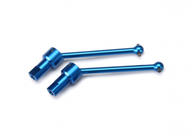 TRAXXAS запчасти Driveshaft assembly, front & rear, 6061-T6 aluminum (blue-anodized) (2)