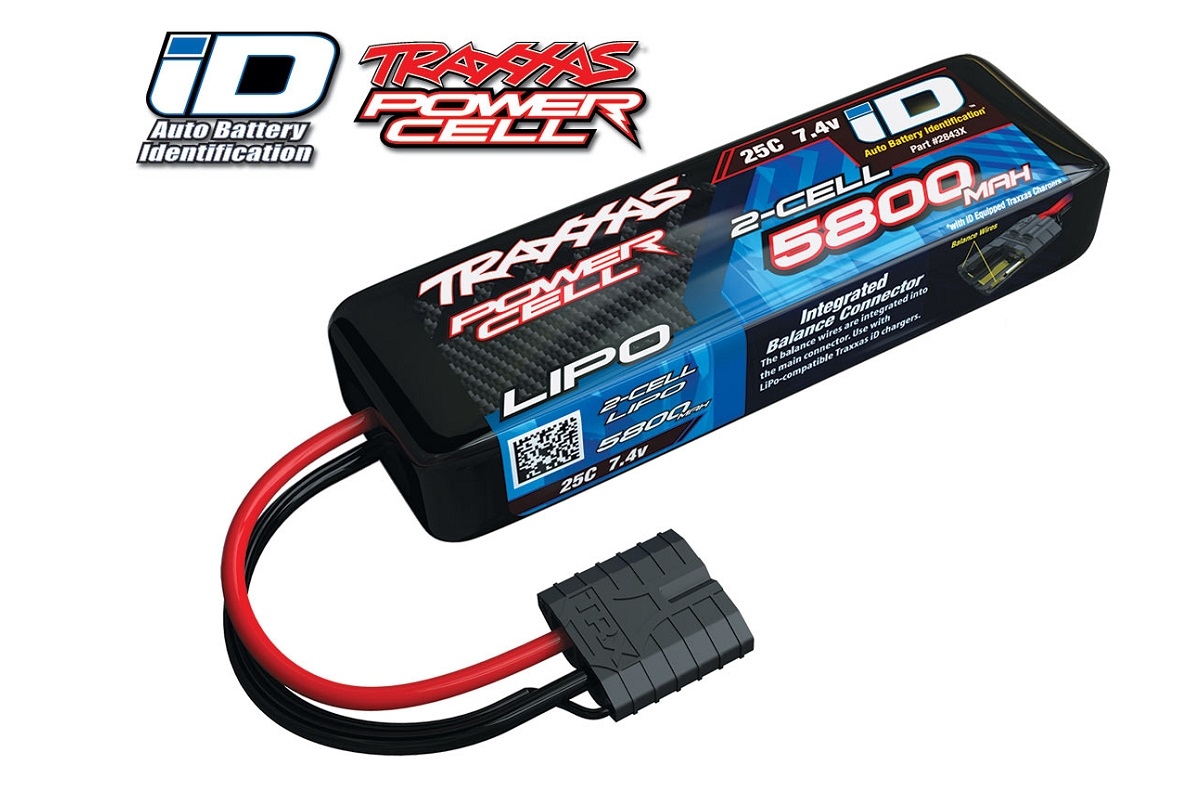 Li-Po аккумулятор 5800mAh 7.4v 2-Cell 25C с разъёмом iD