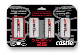 Castle Creations  Quadpack 25, 25AMP Multi-Rotor (4) Pack