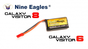 Black Magic LiPo 3,7В(1S) 700mAh 30C Soft Case JST-BEC plug (for Nine Eagles Galaxy Visitor 8, Galaxy Visitor 6)