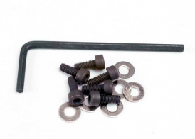 TRAXXAS запчасти Backplate screws (3x8mm cap-head machine) (6):washers (6): wrench