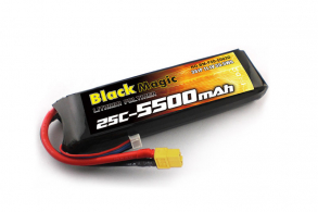 Black Magic LiPo 11,1V(3S) 5500mAh 25C XT60 plug 
