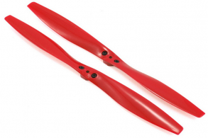 TRAXXAS запчасти Rotor blade set, red (2) (with screws)
