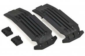 TRAXXAS запчасти Skidplate, front (1), rear (1): rubber impact cushion (2)