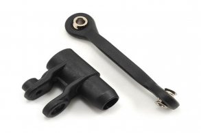 TRAXXAS запчасти Servo horn, steering: linkage, steering (46mm, assembled with pivot balls)