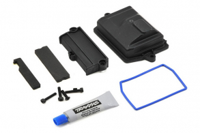 TRAXXAS запчасти Box, receiver (sealed): wire cover: foam pads: silicone grease: 3x15 CS (4)