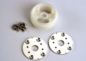 TRAXXAS запчасти Gear, main differential (48 pitcy):metal side plates (2) self-tapping screws (8)