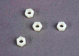 TRAXXAS запчасти 4mm nylon wheel nuts (4)