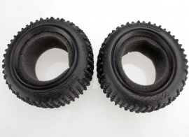 TRAXXAS запчасти Tires, Alias 2.2' (rear) (2): foam inserts (Bandit) (soft compound)