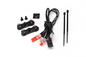 TRAXXAS запчасти LED Lights: harness (4 red lights): LED housing (2): wire clip (1): wire ties (2): 3x6mm CCS (2) (us