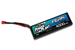 Peak Racing Power Plant Lipo 4000 11.1V 45C (Black case, Deans Plug) 12AWG