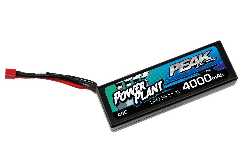 Аккумулятор Peak Racing Power Plant Lipo 4000 11.1V 45C (Black case, Deans Plug) 12AWG