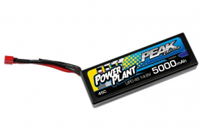 Peak Racing Power Plant Lipo 5000 14.8V 45C (Black case, Deans Plug) 12AWG