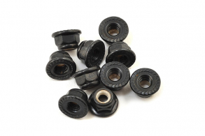 TRAXXAS запчасти NUTS, 4MM SERRATED, FLANGED NY