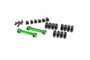 TRAXXAS запчасти Mounts, suspension arms, aluminum (green-anodized) (front & rear)