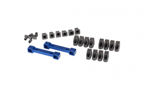 TRAXXAS запчасти Mounts, suspension arms, aluminum (blue-anodized) (front & rear)