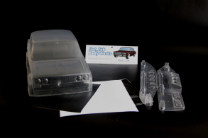 Hot_Tab Body Works Кузов не окрашенный Ваз 2106 для моделей 1:10 с отражателями и набором декалей, штучное производство