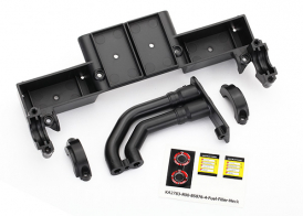TRAXXAS запчасти Chassis tray: driveshaft clamps: fuel filler (black)