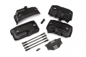 TRAXXAS запчасти Chassis conversion kit, TRX-4® (long to short wheelbase) (includes rear upper &amp; lower suspension links, front &amp; rear inner fenders, short female half shaft, battery tray, 3x8mm FCS (4))