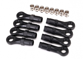 TRAXXAS запчасти Rod ends, extended (standard (4), angled (4)): hollow balls (8) (for use with TRX-4® Long Arm Lift Kit)