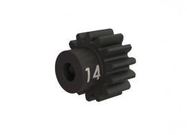 TRAXXAS запчасти Gear, 14-T pinion (32-p), heavy duty (machined, hardened steel): set screw