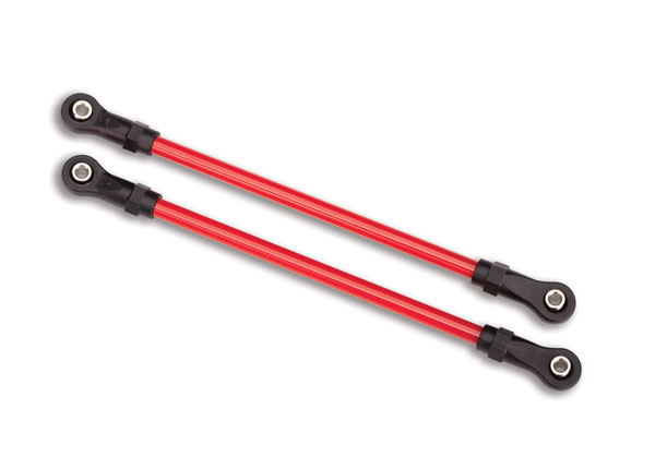 Запчасти для радиоуправляемых моделей TRAXXAS Suspension links, rear upper, red (2) (5x115mm, powder coated steel) (assembled with hollow balls) (for use with #8140R TRX-4® Long Arm Lift Kit)