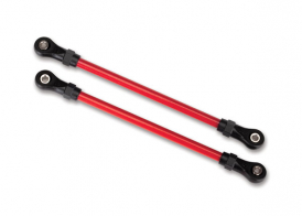 TRAXXAS запчасти Suspension links, front lower, red (2) (5x104mm, powder coated steel) (assembled with hollow balls) (for use with #8140R TRX-4® Long Arm Lift Kit)