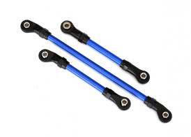 TRAXXAS запчасти Steering link, 5x117mm (1): draglink, 5x60mm (1): panhard link, 5x63mm (blue powder coated steel) (assembled with hollow balls) (for use with #8140X TRX-4® Long Arm Lift Kit)