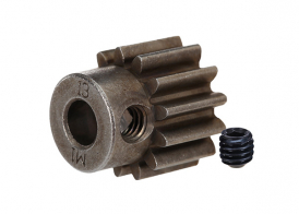 TRAXXAS запчасти Gear, 13-T pinion (1.0 metric pitch) (fits 5mm shaft): set screw (compatible with steel spur gears)