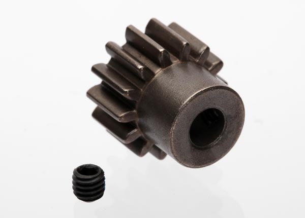 Шестерня Gear, 14-T pinion (1.0 metric pitch) (fits 5mm shaft): set screw (compatible with steel spur gears)