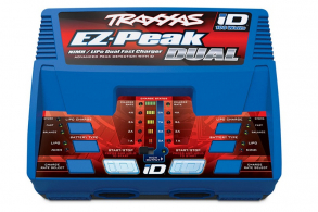 TRAXXAS Charger EZ-Peak Plus 4-amp NiMH:LiPo Fast Charger with iD™ Auto Battery Identification (Dual Output)