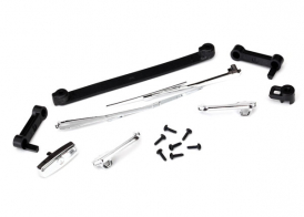 TRAXXAS запчасти Door handles, left, right &amp; rear tailgate: windshield wipers, left &amp; right: retainers (2): 1