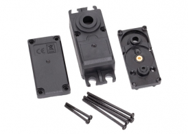TRAXXAS запчасти Servo case, plastic (top, middle, bottom): gaskets: hardware (for 2250, 2255 servos)