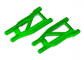 TRAXXAS запчасти Suspension arms, green, front:rear (left &amp; right) (2) (heavy duty, cold weather material)