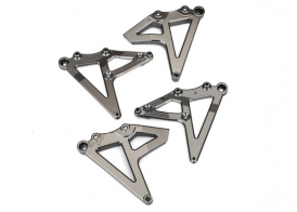 TRAXXAS запчасти Shock mounts, rear (left &amp; right) (satin black chrome-plated)