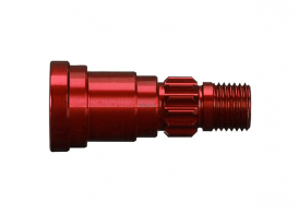 TRAXXAS запчасти Stub axle, aluminum (red-anodized) (1) (use only with #7750 driveshaft)
