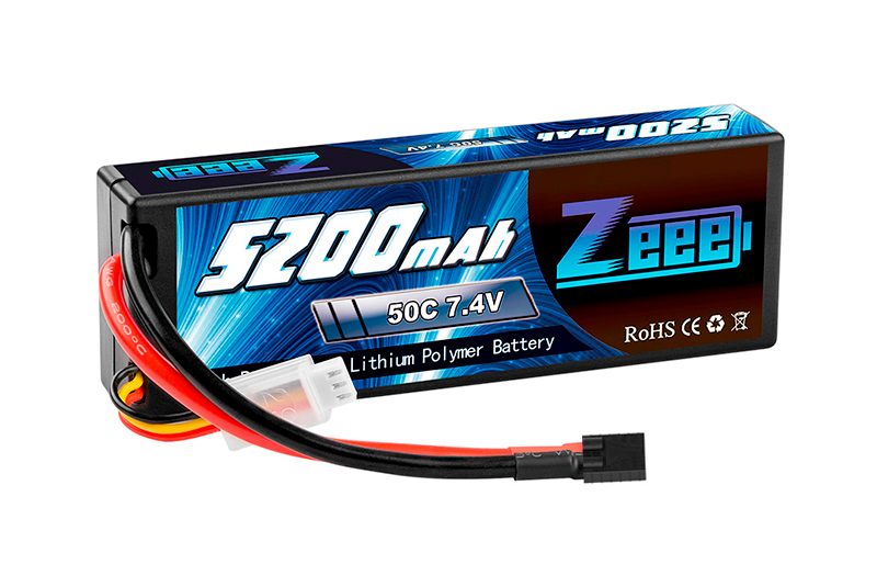 Аккумулятор для радиоуправляемых моделей Zeee Power Аккумулятор Zeee Power 2s 7.4v 5200mah 50c + TRX Plug