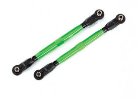 TRAXXAS запчасти Toe links, front (TUBES green-anodized, 6061-T6 aluminum) (2) (for use with #8995 WideMaxx™ suspension kit)