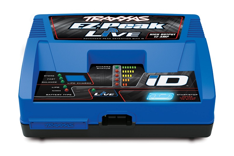 Зарядно-разрядное устройство TRAXXAS Charger EZ-Peak Live 100W NiMH:LiPo Charger with iD™ Auto Battery Identification