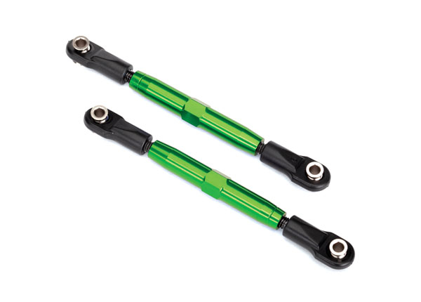 Запчасти для радиоуправляемых моделей Traxxas TRAXXAS Camber links, rear (TUBES green-anodized, 7075-T6 aluminum, stronger than titanium) (73mm) (2)/ rod ends (4)/ aluminum wrench (1)