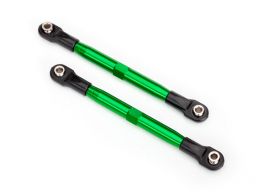 TRAXXAS запчасти  Toe links (TUBES green-anodized, 7075-T6 aluminum, stronger than titanium) (87mm) (2)/ rod ends (4)/ aluminum wrench (1)