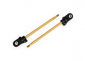 TRAXXAS запчасти Shaft, GTX shock, TiN-coated (2) (assembled with rod ends and steel hollow balls)