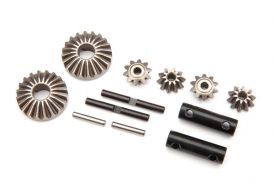 TRAXXAS запчасти Gear set, differential (output gears (2)/ spider gears (4)/ spider gear shaft (2)/ output shaft (2)/ 2.5X13.8 pin (2))