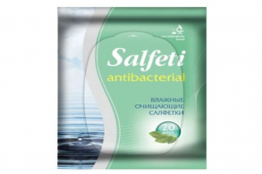 Разное SALFETI Влажные салфетки антибактериальные 20 штук
