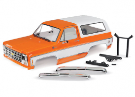 TRAXXAS запчасти Body, Chevrolet Blazer (1979), complete (orange) (includes grille, side mirrors, door handles, windshield wipers, front & rear bumpers, decals)