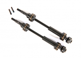 TRAXXAS запчасти Driveshafts, front, steel-spline constant-velocity (complete assembly) (2)