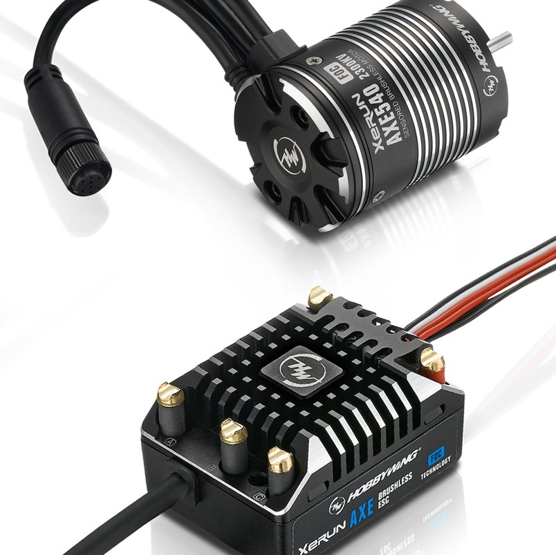 (38020314)Бесколлекторная сенсорная система Xerun COMBO AXE R2 550 3300KV FOC­ для краулеров масштаба 1:10