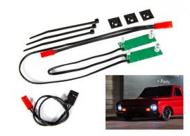 TRAXXAS запчасти LED light set, front, complete (white) (includes light harness, power harness, zip ties (9))