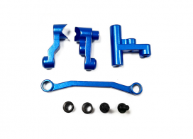 Traxxas metal Steering bellcranks, servo saver (AL.), Blue color